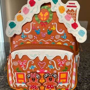 Christmas gingerbread house Loungefly backpack